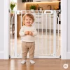 ECOTOYS fehér acél biztonsági rács lépcsőhöz és ajtónyíláshoz 75-83 cm