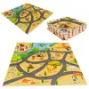 Gyerek szafari puzzle habos szőnyeg 9 elemes 93x93cm