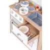 ECOTOYS fa játékkonyha gyerekeknek kiegészítőkkel