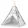 ECOTOYS gyerek játszósátor teljes padlóval tipi wigwam kialakítással