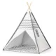 ECOTOYS gyerek játszósátor teljes padlóval tipi wigwam kialakítással