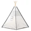 ECOTOYS gyerek játszósátor teljes padlóval tipi wigwam kialakítással