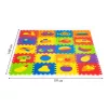ECOTOYS EVA habszivacs oktató játszószőnyeg puzzle, 20 részes, 148x119 cm