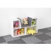 ECOTOYS gyerek könyvespolc tárolópad ülőkével