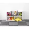 ECOTOYS gyerek könyvespolc tárolópad ülőkével