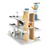 ECOTOYS nagy fa parkológarázs lifttel, autókkal, helikopterrel és autómosóval