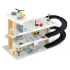 ECOTOYS nagy fa parkológarázs lifttel, autókkal, helikopterrel és autómosóval