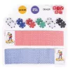 MULTISTORE póker és blackjack készlet 500 zsetonnal, 2 pakli kártyával, dobókockákkal, zárral ellátott kofferben