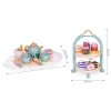 ECOTOYS tea- és kávékészlet sütikkel, csészékkel, teáskannával és tálcával