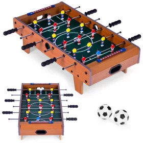 ECOTOYS mini asztali csocsó fából, 70x35 cm