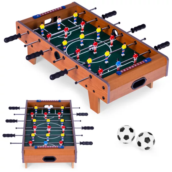 ECOTOYS mini asztali csocsó fából, 70x35 cm