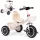 ECOTOYS tricikli csúszásmentes markolattal, csengővel, kosárral, bézs