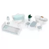 ECOTOYS Alice babaház 3 szinttel, 4 szobával, 9 bútoros készlet