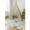ECOTOYS kétoldalas, összecsukható oktató habszivacs játszószőnyeg gyerekeknek 200x180 cm