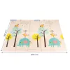 ECOTOYS kétoldalas, összecsukható oktató habszivacs játszószőnyeg gyerekeknek 200x180 cm