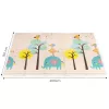 ECOTOYS kétoldalas, összecsukható oktató játszószőnyeg gyerekeknek 200x150 cm, magasságmérővel