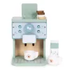 ECOTOYS fa játék kávéfőző barista szett gyerekeknek, 8 részes