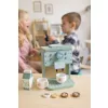 ECOTOYS fa játék kávéfőző barista szett gyerekeknek, 8 részes