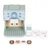 ECOTOYS fa játék kávéfőző barista szett gyerekeknek, 8 részes