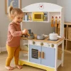 ECOTOYS gyerek játékkonyha sütővel, mosógéppel, mikróval és 12 kiegészítővel