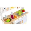 ECOTOYS gyerek játékkonyha sütővel, mosógéppel, mikróval és 12 kiegészítővel