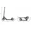Bauerkraft összecsukható, állítható magasságú városi gyermek és tini roller 95-105 cm, 200 mm kerék