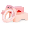 ECOTOYS rózsaszín gyermek WC-szűkítő fellépővel és platformmal