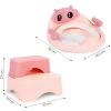 ECOTOYS rózsaszín gyermek WC-szűkítő fellépővel és platformmal