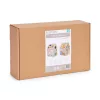 ECOTOYS fa készségfejlesztő busy house gyerekeknek, oktatópanel, XXL, 30 részes