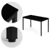 ModernHome étkezőasztal vagy íróasztal 4-5 főre, 120x60 cm, fekete