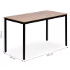 ModernHome konyha- és étkezőasztal 4-5 személyre, számítógépasztal, 120x60 cm