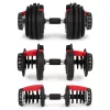 MOVEPRO állítható öntöttvas kézisúlyzó állvánnyal 2.5-24 kg