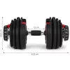 MOVEPRO állítható öntöttvas kézisúlyzó állvánnyal 2.5-24 kg