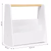 ECOTOYS Montessori gyerek könyvespolc, 3 szintes, fehér