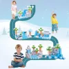 MULTISTORE mágneses építőkocka készlet gyerekeknek, 124 darabos, téli