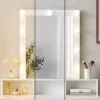 ModernHome fésülködőasztal tükörrel és LED világítással, 3 színű fényerőszabályozással