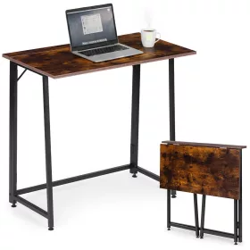   ModernHome összecsukható számítógépasztal 80x45 cm loft stílusban