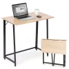 ModernHome összecsukható számítógépasztal 80x45 cm, loft stílusú laptopasztal