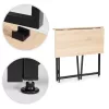 ModernHome összecsukható számítógépasztal 80x45 cm, loft stílusú laptopasztal