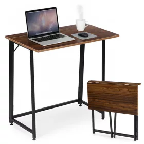   ModernHome összecsukható számítógépasztal 80x45 cm, loft stílusú laptopasztal