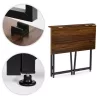 ModernHome összecsukható számítógépasztal 80x45 cm, loft stílusú laptopasztal