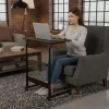 ModernHome fekete laptopasztal fotel mellé
