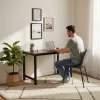 ModernHome számítógépasztal 120x60 cm, sötét diófa színben