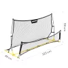 MOVEPRO kétoldalas futball edzőháló lövésgyakorláshoz 220x120 cm