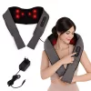 KADEN shiatsu nyak- és hátmasszírozó fűthető masszázsövvel, forgó fejekkel, 24W