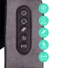 KADEN shiatsu nyak- és hátmasszírozó fűthető masszázsövvel, forgó fejekkel, 24W