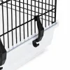 PETSI hörcsög- és egérketrec hordfogantyúval, fekete