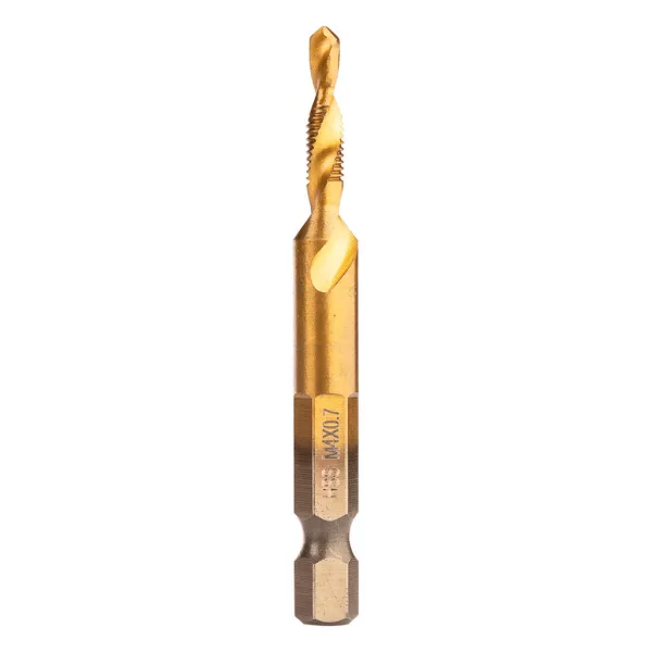 NEO TOOLS Gépi menetfúró, 2az1ben előfúró éllel, HSS-Titán, M4X0,7mm, hatszög szárral 08-951