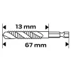 NEO TOOLS Gépi menetfúró, 2az1ben előfúró éllel, HSS-Titán, M5X0,8mm, hatszög szárral 08-952