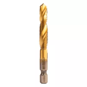   NEO TOOLS Gépi menetfúró, 2az1ben előfúró éllel, HSS-Titán, M8X1,25mm, hatszög szárral 08-954